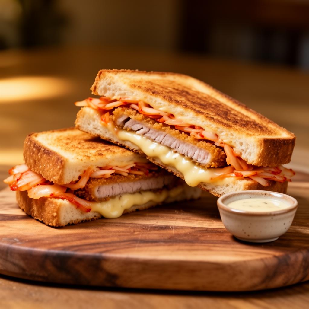 Kimchi Pork Katsu Panini